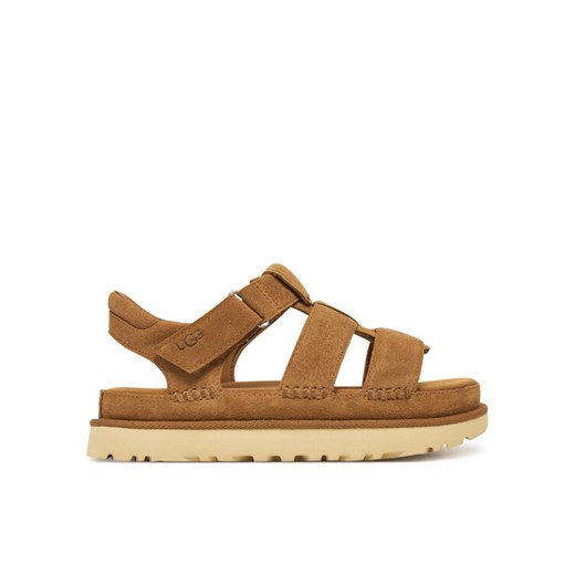 Sandały Ugg W Goldenstar Strap 1137890 Brązowy ze sklepu eobuwie.pl w kategorii Sandały damskie - zdjęcie 182062167