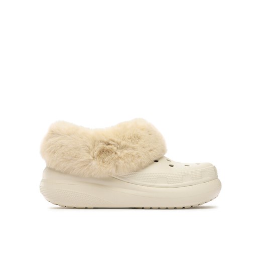 Klapki Crocs Crocs Furever Crush Clog 208446 Beżowy ze sklepu eobuwie.pl w kategorii Klapki męskie - zdjęcie 182062219