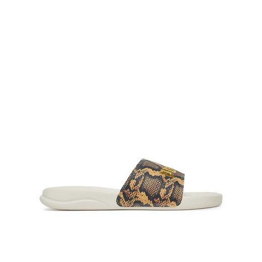 Klapki Puma Popcat 20 Snake Chic 401706 02 Beżowy ze sklepu eobuwie.pl w kategorii Klapki damskie - zdjęcie 182062306