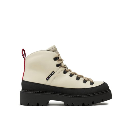 Trapery Tommy Jeans Tjm Hiking Boot Wl EM0EM01491 Écru ze sklepu eobuwie.pl w kategorii Buty zimowe męskie - zdjęcie 182062435