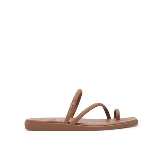 Japonki Crocs Miami Toe Loop Sandal 209862 Brązowy ze sklepu eobuwie.pl w kategorii Klapki damskie - zdjęcie 182062458