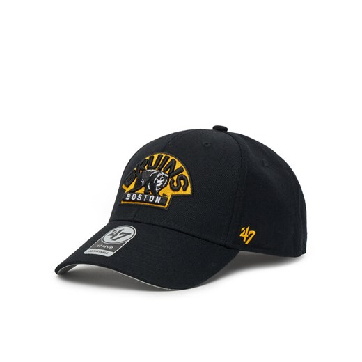 Czapka z daszkiem 47 Brand NHL Boston Bruins H-MVP01WBV Czarny ze sklepu eobuwie.pl w kategorii Czapki z daszkiem damskie - zdjęcie 182062575