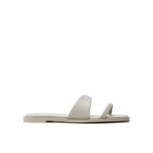 Klapki Calvin Klein Flat Slide Lth HW0HW02071 Beżowy Calvin Klein 36 eobuwie.pl