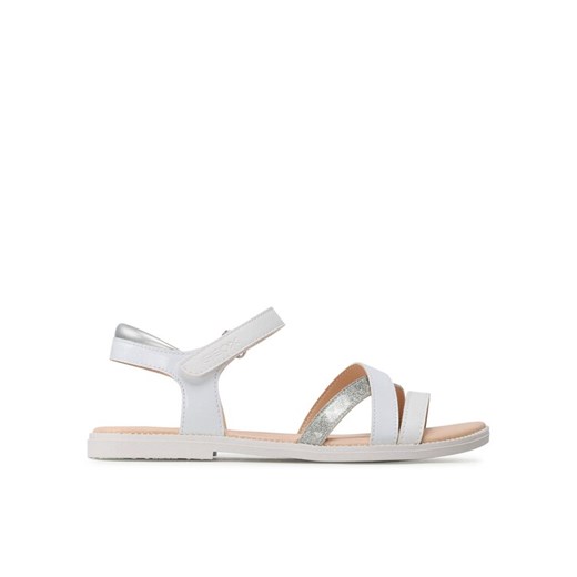 Sandały Geox J Sandal Karly Girl J5235D00254C1000 D Biały ze sklepu eobuwie.pl w kategorii Sandały dziecięce - zdjęcie 182062845