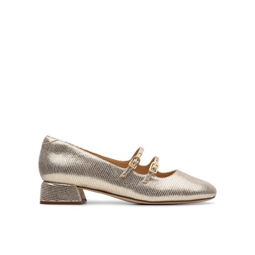 Półbuty Clarks Daiss 30 26181312 Złoty ze sklepu eobuwie.pl w kategorii Czółenka - zdjęcie 182062977
