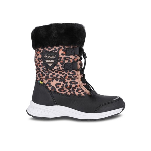 Śniegowce ZigZag Wesend Kids Winterboot WP Z214263 Beżowy ze sklepu eobuwie.pl w kategorii Buty zimowe dziecięce - zdjęcie 182063129