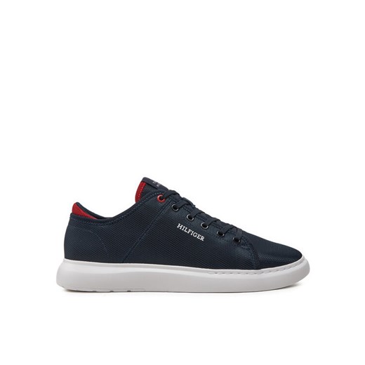 Sneakersy Tommy Hilfiger Lightweight Cup Mesh FM0FM05115 Granatowy ze sklepu eobuwie.pl w kategorii Buty sportowe męskie - zdjęcie 182063196