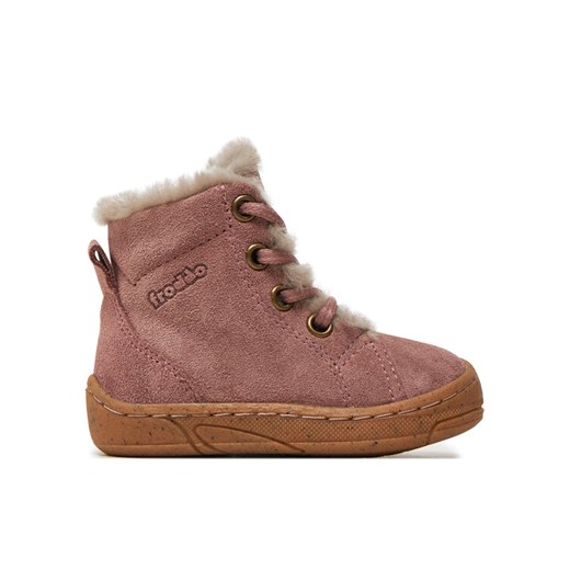 Trzewiki Froddo Minni Suede Laces G2110140 M Różowy ze sklepu eobuwie.pl w kategorii Buty zimowe dziecięce - zdjęcie 182063309