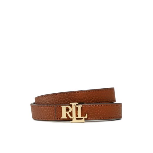 Pasek Damski Lauren Ralph Lauren 412912038002 Brązowy ze sklepu eobuwie.pl w kategorii Paski damskie - zdjęcie 182063367