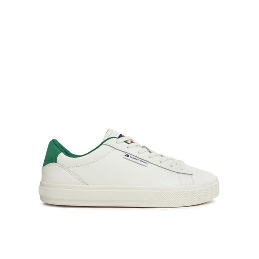 Sneakersy Tommy Jeans Tjw Cupsole Sneaker Ess EN0EN02508 Écru ze sklepu eobuwie.pl w kategorii Trampki damskie - zdjęcie 182063419