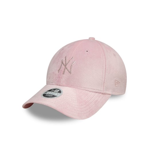 Czapka z daszkiem New Era New York Yankees Diamante Velour 9Forty 60595353 Różowy ze sklepu eobuwie.pl w kategorii Czapki z daszkiem damskie - zdjęcie 182063527