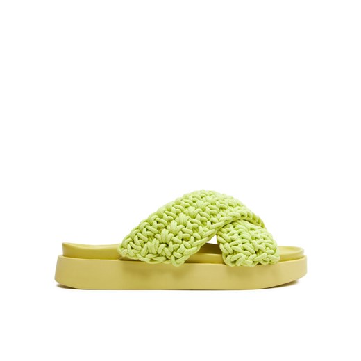 Klapki Inuikii Woven 70104-105 Zielony Inuikii 36 eobuwie.pl