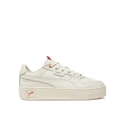 Sneakersy Puma Carina Street Lux 397487 03 Écru ze sklepu eobuwie.pl w kategorii Buty sportowe damskie - zdjęcie 182063616