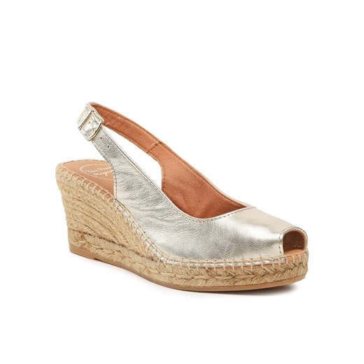 Espadryle Toni Pons Croacia Złoty ze sklepu eobuwie.pl w kategorii Espadryle damskie - zdjęcie 182063786
