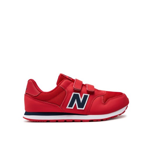 Sneakersy New Balance GV500CRN Czerwony ze sklepu eobuwie.pl w kategorii Buty sportowe dziecięce - zdjęcie 182063799