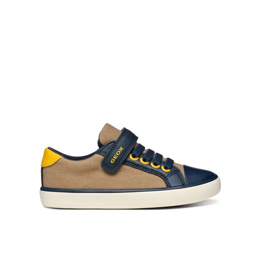 Sneakersy Geox J Gisli J455CB 01054 C5FF4 D Brązowy ze sklepu eobuwie.pl w kategorii Buty sportowe dziecięce - zdjęcie 182063867