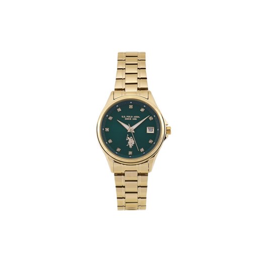 Zegarek U.S. Polo Assn. Louise USP8342GR Złoty ze sklepu eobuwie.pl w kategorii Zegarki - zdjęcie 182064085