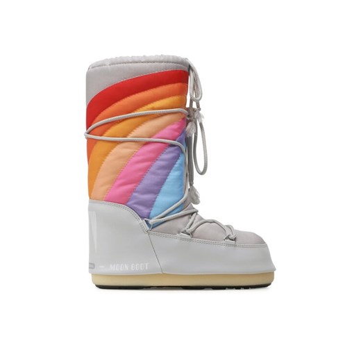 Śniegowce Moon Boot Icon Rainbow 14027700002 Szary ze sklepu eobuwie.pl w kategorii Śniegowce damskie - zdjęcie 182064266