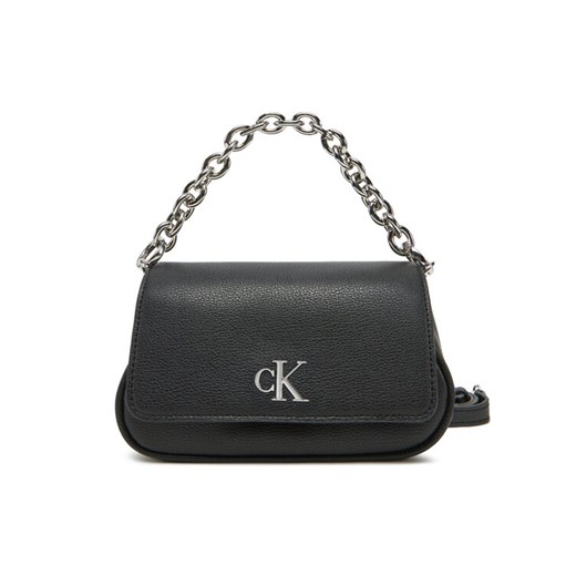 Torebka Calvin Klein Jeans Minimal Monogram Shoulder Bag20 LV04K3134G Czarny ze sklepu eobuwie.pl w kategorii Listonoszki - zdjęcie 182064279