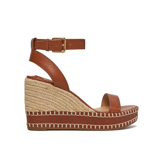 Espadryle LAUREN RALPH LAUREN 802940573002 Brązowy ze sklepu eobuwie.pl w kategorii Sandały damskie - zdjęcie 182064407