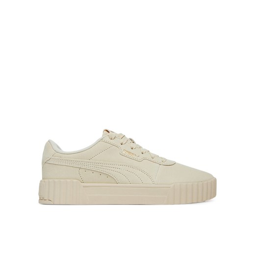 Sneakersy Puma Carina 3.0 SD 400721 03 Écru ze sklepu eobuwie.pl w kategorii Buty sportowe damskie - zdjęcie 182064485