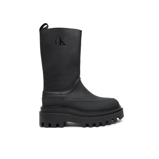Kalosze Calvin Klein Jeans YW0YW01559 Czarny ze sklepu eobuwie.pl w kategorii Kalosze damskie - zdjęcie 182064498