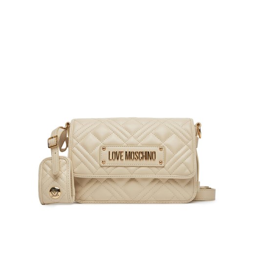 Torebka LOVE MOSCHINO JC4210PP0MLA0110 Beżowy ze sklepu eobuwie.pl w kategorii Listonoszki - zdjęcie 182064499