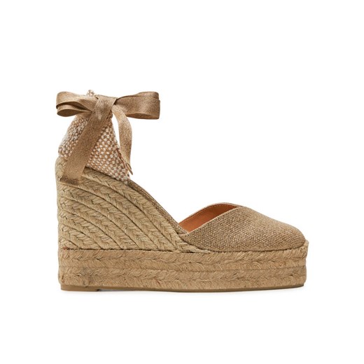 Espadryle Castañer Chiara/8Ed/032 023196 Złoty ze sklepu eobuwie.pl w kategorii Espadryle damskie - zdjęcie 182064687