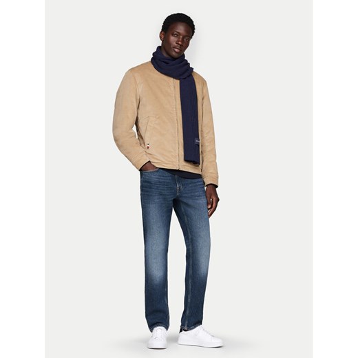 Szalik Tommy Hilfiger Monotype AM0AM12837 Granatowy ze sklepu eobuwie.pl w kategorii Szaliki męskie - zdjęcie 182064709