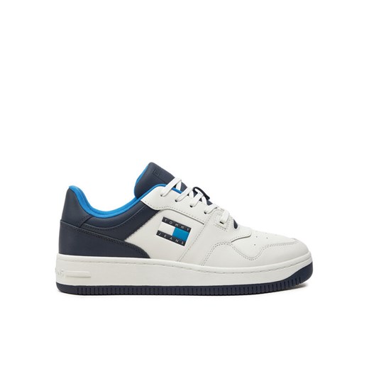 Sneakersy Tommy Jeans Basket Leather EM0EM01434 Granatowy ze sklepu eobuwie.pl w kategorii Buty sportowe męskie - zdjęcie 182064719