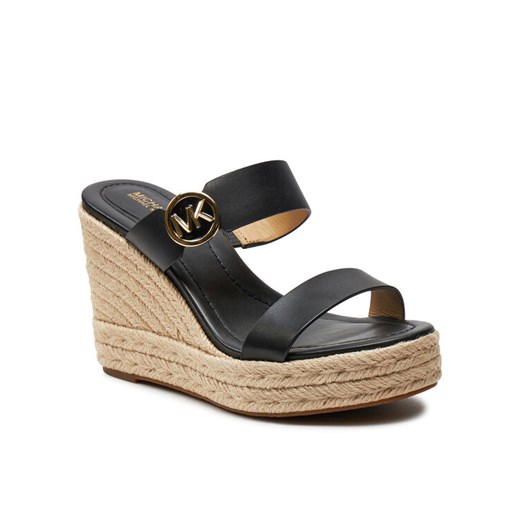 Espadryle MICHAEL Michael Kors 40S4LCMS3L Czarny ze sklepu eobuwie.pl w kategorii Klapki damskie - zdjęcie 182064799