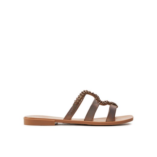 Klapki Melissa Melissa Slide + Bo.Bo. Ad 33862 Brązowy ze sklepu eobuwie.pl w kategorii Klapki damskie - zdjęcie 182064859