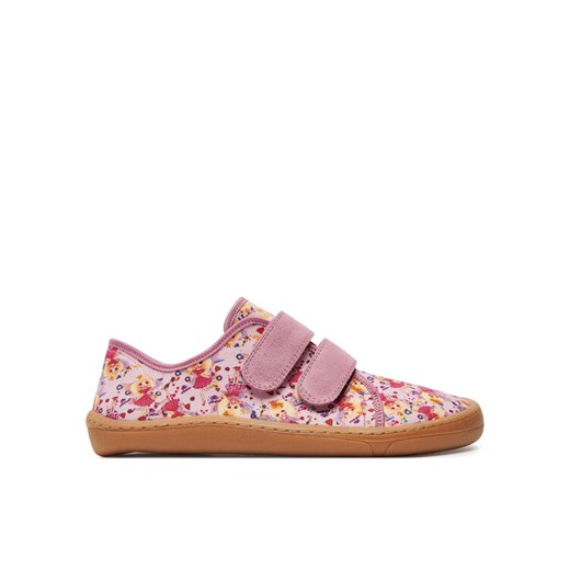 Kapcie Froddo Barefoot Canvas G1700390-3 D Różowy ze sklepu eobuwie.pl w kategorii Kapcie dziecięce - zdjęcie 182065047