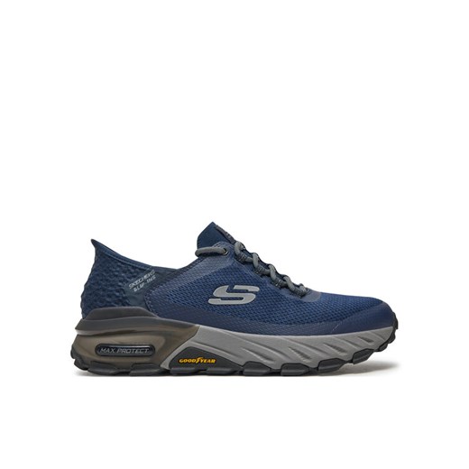 Sneakersy Skechers Slip-ins: Max Protect - Assembly 237309/NVY Granatowy ze sklepu eobuwie.pl w kategorii Buty sportowe męskie - zdjęcie 182065116