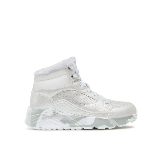 Sneakersy Skechers Uno Lite Camo Dazzle 310485L/SLGY Srebrny ze sklepu eobuwie.pl w kategorii Buty sportowe dziecięce - zdjęcie 182065185