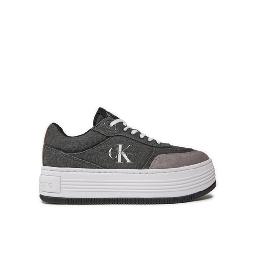Sneakersy Calvin Klein Jeans Bold Platf Low Lace Mix Ml Btw YW0YW01433 Czarny 40 eobuwie.pl