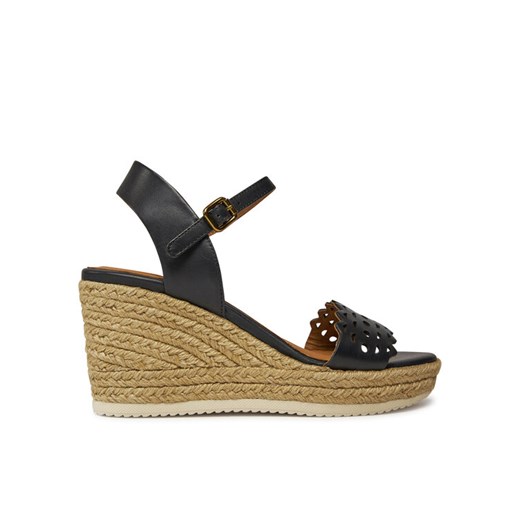 Espadryle Geox D Ponza D45GVA 00043 C9999 Czarny ze sklepu eobuwie.pl w kategorii Sandały damskie - zdjęcie 182065368