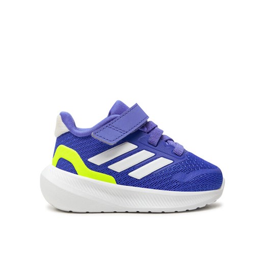 Sneakersy adidas Runfalcon 5 IE8595 Niebieski ze sklepu eobuwie.pl w kategorii Buty sportowe dziecięce - zdjęcie 182065406