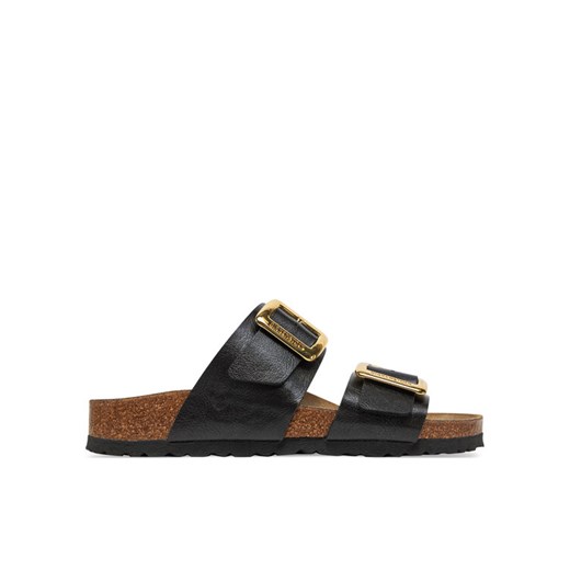 Klapki Birkenstock Sydney Cushion Buckle 1029457 Czarny ze sklepu eobuwie.pl w kategorii Klapki damskie - zdjęcie 182065407