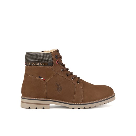 Trapery U.S. Polo Assn. POLY001M/DLT1 Brązowy ze sklepu eobuwie.pl w kategorii Buty zimowe męskie - zdjęcie 182065575