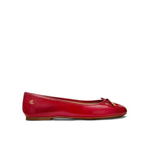 Baleriny LAUREN RALPH LAUREN 802956765002 Czerwony ze sklepu eobuwie.pl w kategorii Balerinki - zdjęcie 182065645