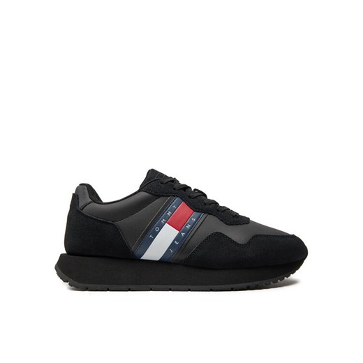 Sneakersy Tommy Jeans Tjm Modern Runner EM0EM01316 Czarny ze sklepu eobuwie.pl w kategorii Buty sportowe męskie - zdjęcie 182065659