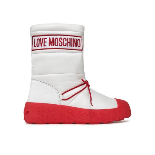 Śniegowce LOVE MOSCHINO JA15855H0HIN010B Biały ze sklepu eobuwie.pl w kategorii Śniegowce damskie - zdjęcie 182065786