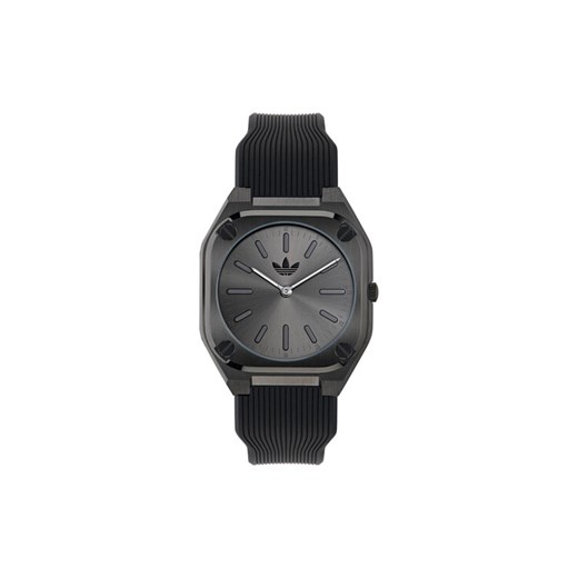 Zegarek adidas City Tech Thin AOFH24503 Czarny ze sklepu eobuwie.pl w kategorii Zegarki - zdjęcie 182065838