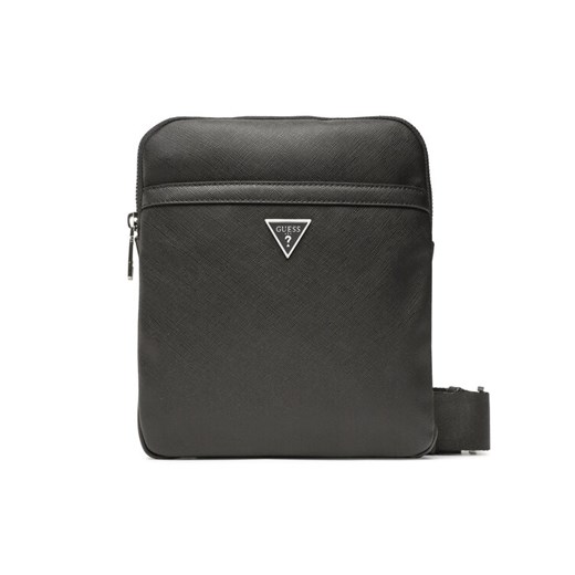 Saszetka Guess Certosa Saffiano Smart HMECSA P3123 Czarny ze sklepu eobuwie.pl w kategorii Saszetki - zdjęcie 182065966