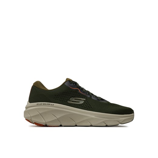 Sneakersy Skechers D'Lux Walker 2.0 232714 Khaki ze sklepu eobuwie.pl w kategorii Buty sportowe męskie - zdjęcie 182065979
