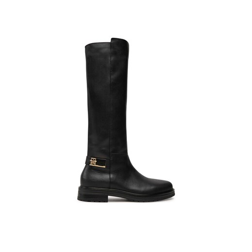 Oficerki Tommy Hilfiger FW0FW08335 Czarny ze sklepu eobuwie.pl w kategorii Kozaki damskie - zdjęcie 182066088