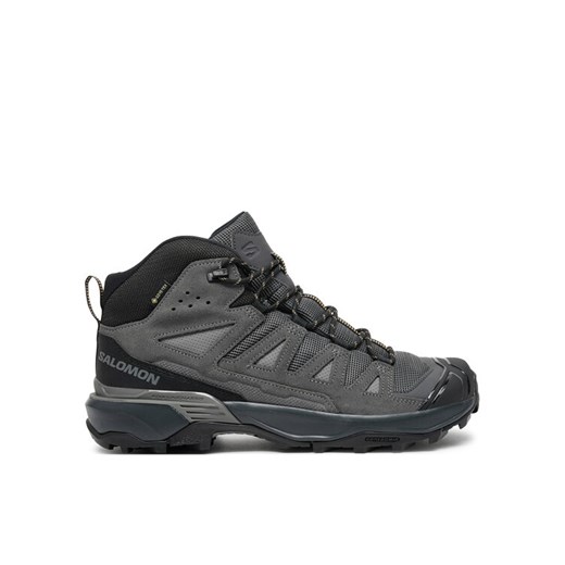 Trekkingi Salomon X Ultra 360 Leather Mid Gore-Tex L47570800 Czarny ze sklepu eobuwie.pl w kategorii Buty trekkingowe męskie - zdjęcie 182066099