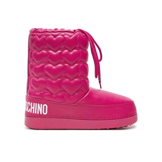 Śniegowce LOVE MOSCHINO JA24082G1LISE626 Różowy ze sklepu eobuwie.pl w kategorii Śniegowce damskie - zdjęcie 182066218