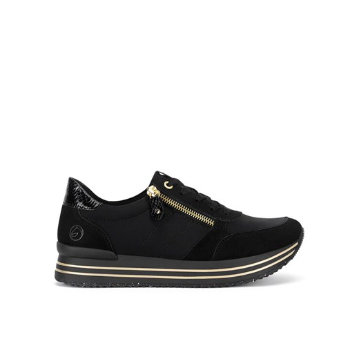 Sneakersy Remonte D1316-01 Czarny ze sklepu eobuwie.pl w kategorii Buty sportowe damskie - zdjęcie 182066285